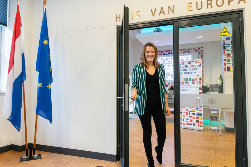 Jet Krantz werkt in Huis van Europa